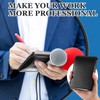 Resurhang 3 Pcs Reporters Notebook with PU Leather Cover Pen