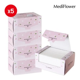 Mediflour 메디플라워 소프트 멀티 코튼 5겹 퍼프 화장솜 80매x5 /총400매 MediFlower Soft Multi Cotton 5-Layer Puff Cotton Pads 80 Sheets x 5 / Total 400 Sheets
