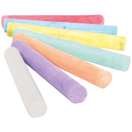 roba Malkreide Set 24 teilig für Kinder (12 weiß, 12 bunt) - Kreide Set für Tafel & Straße - Spielzeug zum Lernen & Spielen - ab 3 Jahren