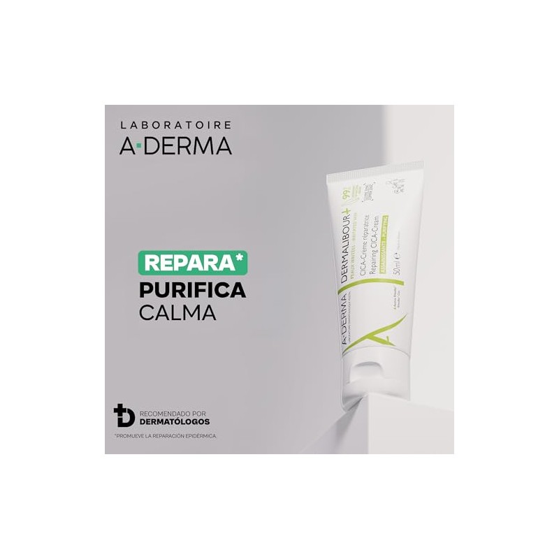 A-DERMA Dermalibour+ Cica Crema Corporal Reparadora Piel Irritada, 50 ml