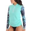 MASOCIO UV Shirt Women's Long-Sleeved and 1/4 Zip Surf Swimming