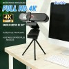 Cámara Web 4K UHD Ourlife con Micrófono y Enfoque Automático