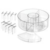 iDesign Rotating Makeup Organizer with Dividers and Lipstick Holders -