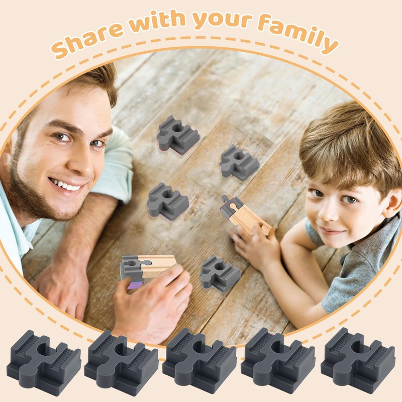 BelleVive 10 Pack Track Connectors Compatible Adapter Connects Both Systems