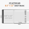 Sheet Music Folder, 8.5 × 11 Music Binder, 4 Page