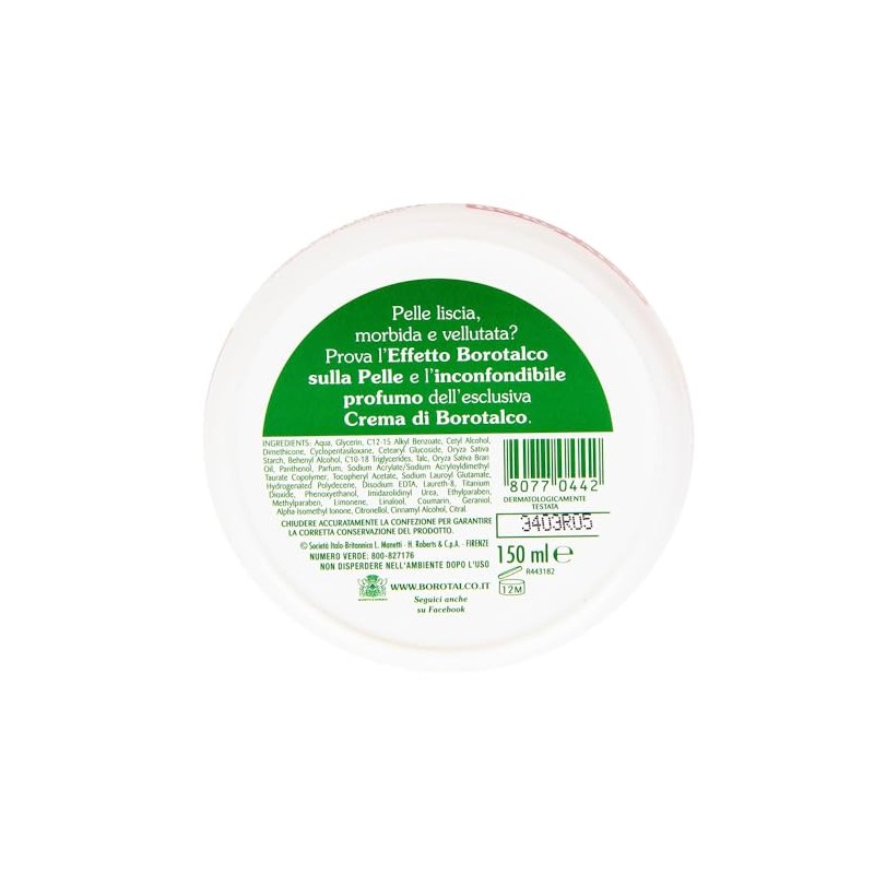 3x BOROTALCO Moisturising & Protective Body Cream 150 ml