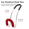 Soleebee 2 Pack Bling Car Headrest Hooks Crystal Rhinestones Universal