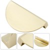 Rierdge 2 1/2” Half Moon Cabinet Pulls, 4 Packs Gold
