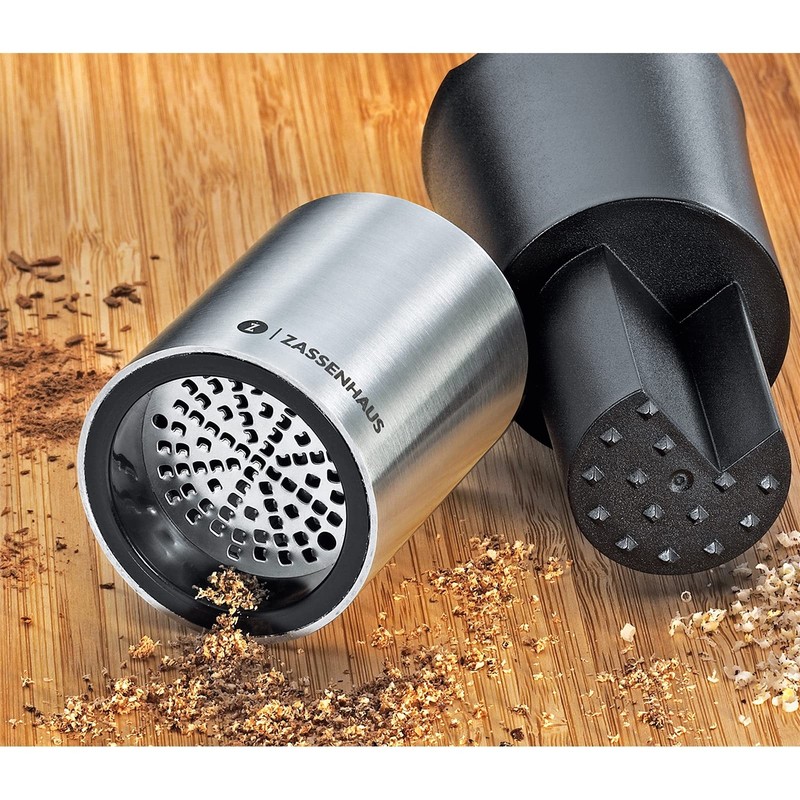 Zassenhaus Duo 035261 Nutmeg and Spice Mill Stainless Steel and