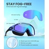 NSSIW Goggles Swimming Adult Swim-Goggles: Wide View with UV400 Protection