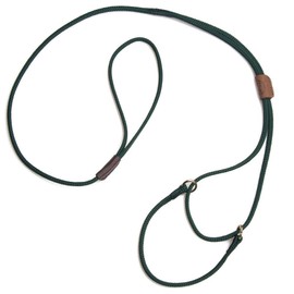 Mendota Pet Show Martingale Style Leash - Leash & Collar Combo, Made in The USA - Hunter Green, 8 in x 1/8 in x 40 in