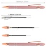 MengRan 3.85'' Ballpoint Ink Pen Refills for Click Pens, 1