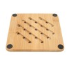 5 Pcs Bamboo Hot Pad Table Mat Bamboo Trivet Pot