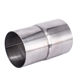 Exhaust Pipe Adapter Stainless Steel Connection Pipe for Exhaust Connector Reducer Dilator Modification of Car Exhaust Pipes (57 mm - 60 mm)