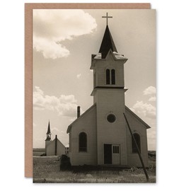 Artery8 Dorothea Lange Art Card Churches of High Plains South Dakota