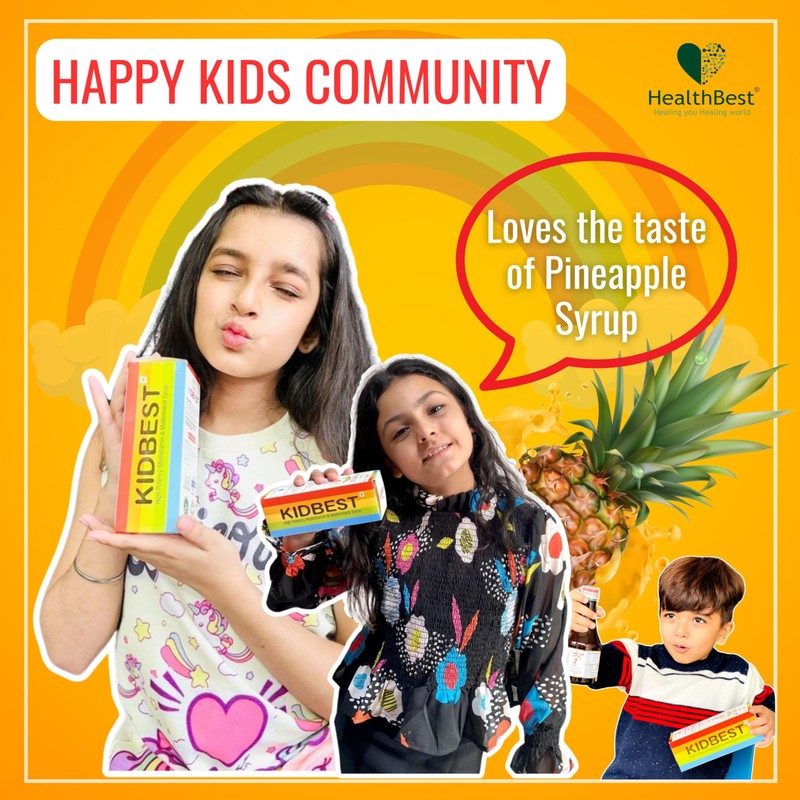 HealthBest Kidbest Appetite Stimulant Syrup for 3-13 Yrs Kids |