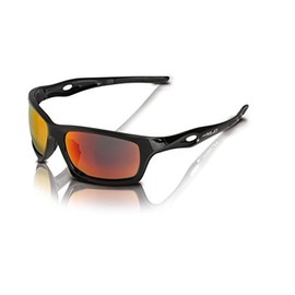 XLC Unisex – Erwachsene Kingston SG-C16 Sonnenbrille, schwarz/rot, One Size