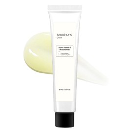 Retinol 0.3 Cream,Vitamin A Retinol Cream For Blemish-Prone & Uneven Skin,Korean Anti Aging Cream for Face, Neck and Eye with 0.3 Retino-l, Anti Wrinkle Deep Hydration Crea-m for Men&Women - 20ML
