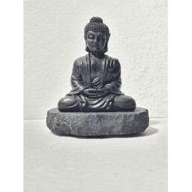 CRYSTAL HEAVEN Shungite Carved Polished Buddah, an ancient Crystal/Stone with Protective & Cleansing qualities