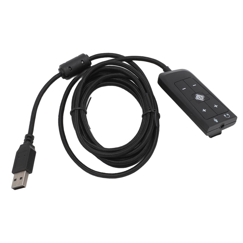 USB to 3.5mm Jack Audio Sound Card Adapter with Headphone