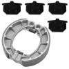 Caltric Front Brake Pads & Rear Brake Shoes for Honda