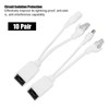 10 Pares Cable PoE RJ45 Alimentación sobre Adaptador, Splitter DC