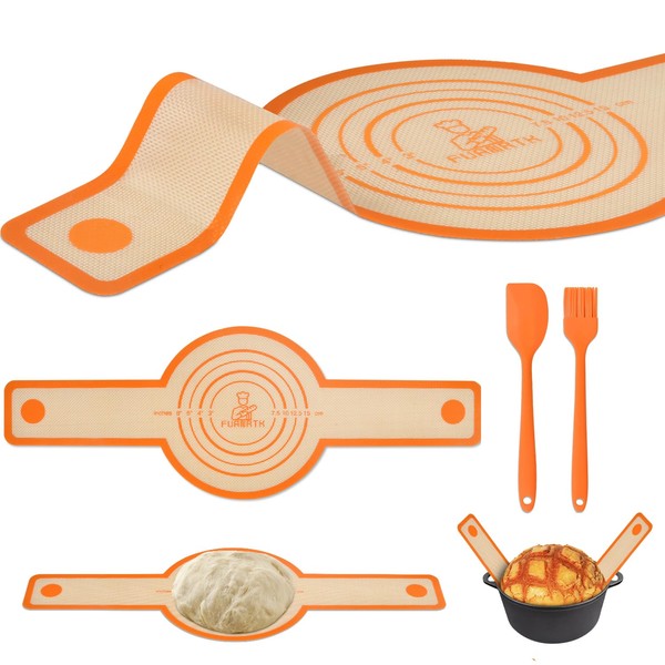 FUANRTK Silicone Bread Sling for Dutch Oven Reusable Baking Mat