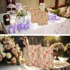 Beebeecraft 16Pcs 4 Styles Floral Gift Bags with Handles 8.3x5.9x3.2
