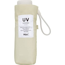 Wpc. Rain Umbrella, Baby Umbrella, Beige, Folding Umbrella, 19.7 inches (50 cm), Women's, UV Protection, Compact, Palm Size, Lightweight, Small, Convenient to Carry, Mini Size, Scandinavia, Retro,