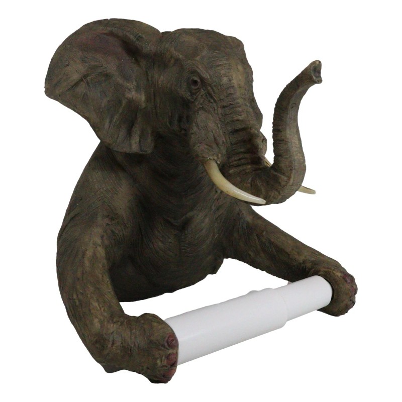 Gifts & Decors Ebros Pachyderm Servant Safari Elephant Holding Toilet