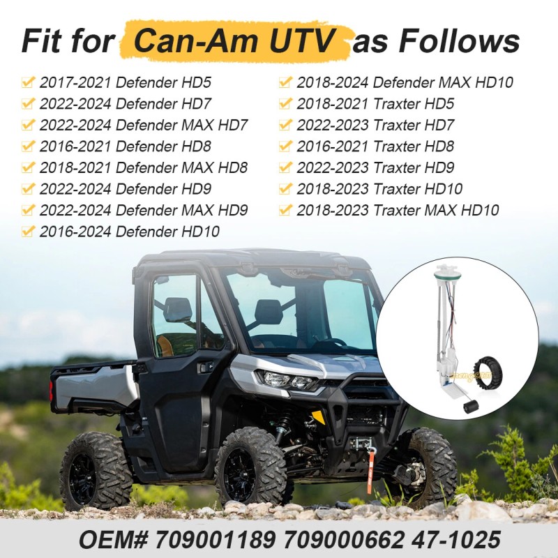 M MATI Fuel Pump 709001189 For Can Am Defender HD5