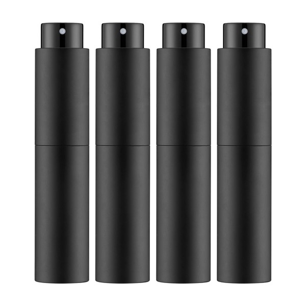 Tekson 4PCS 10ML Perfume Atomizer Travel, Refillable Cologne Containers, Dispenser