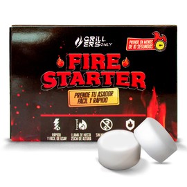 Grillers Only | Iniciador de Fuego - 24 Piezas | Ecológico 100% Natural - Cocina Accesorios | Inicia el Fuego en Rápido y Fácil | Fire Starter - Encendedor Ideal para Asador, Chimeneas, Leña, Carbon