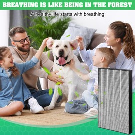 2 Pack FP-F50UW Replacement Filter HEPA for Compatible with Sharp FP-F50UW KC-830U FP-P30U Air Purifiers,Replaces Parts FZ-F50HFU FZ-P30SFU YJSDXBSF