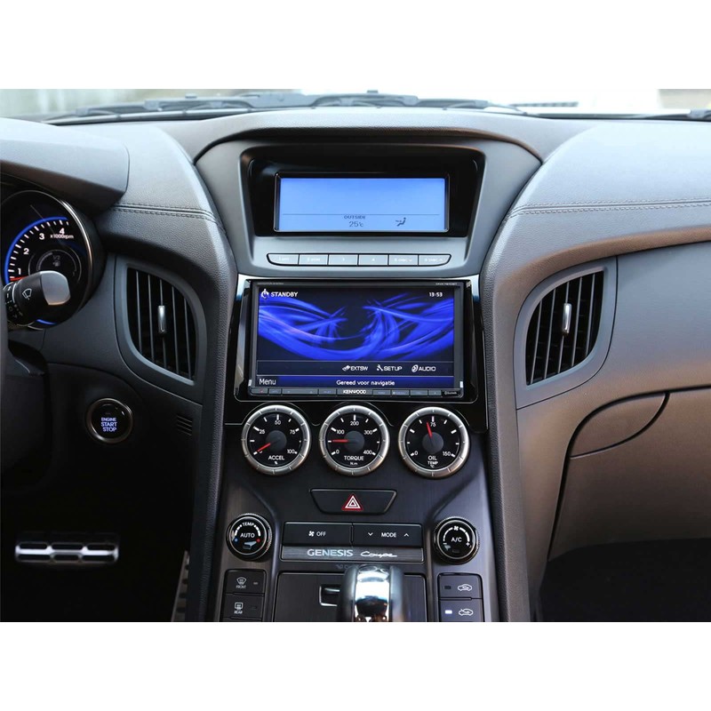 2-DIN RB Hyundai Genesis 08/2012 > Klavierlack / schwarz