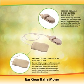 Ear Gear Baha Mono – Protect Baha from Dirt, Sweat, Moisture, Loss, Wind – Fits most Baha Models