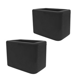 Seat Belt Buckle Holder Silica Gel Protects Your Beloved Car from Scratches Compact and Convenient Environmentally Friendly Easily Inserted Outlet Stands Upright Suitable for Most Vehicles Black 2