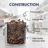 ENLOY 165oz Stainless Steel Airtight Canister for Kitchen, Large Flour