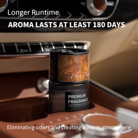 Kwak's Long Lasting Car Air Freshener - Aromatherapy for Car, Office,Home,160ML Natural Scents Air Fresheners for Men or Women(Black, Ocean)