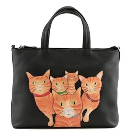 Mala Leather Kitty Crew Ginger Cat Multiway Grab Bag - 7416 36
