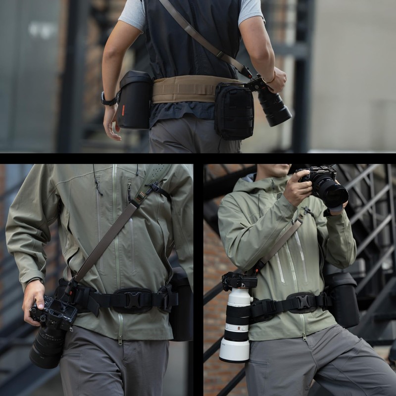 PGYTECH OneMo Photographer's Waist Belt for Camera Bag Backpack, Can