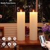 14" x 4" Large Outdoor Candle with Timer Waterproof Flickering