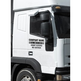 USDOT Number Stickers for Trucks - Custom Truck Lettering with Company Name - US DOT Truck Stickers Vinyl Decals