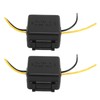 2Pcs Car Power Filter 12V Interference Proof Noises Reduction Reliable