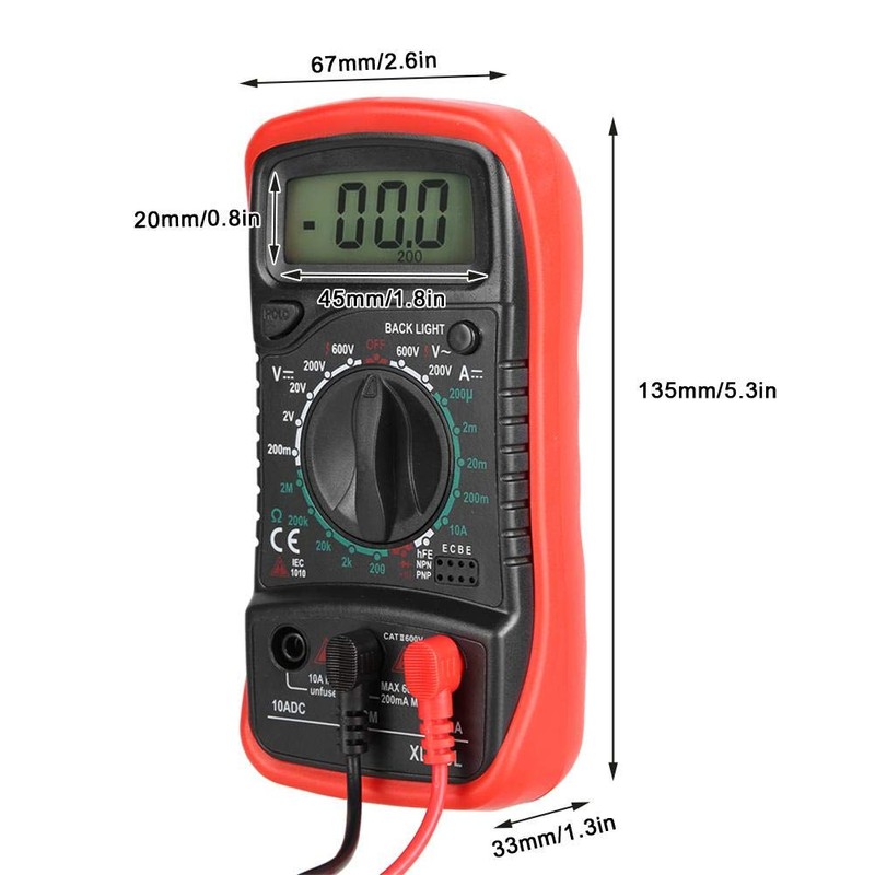 Multimeter, Digital Voltmeter Electrical Tester for Laboratory Widely Use Factory