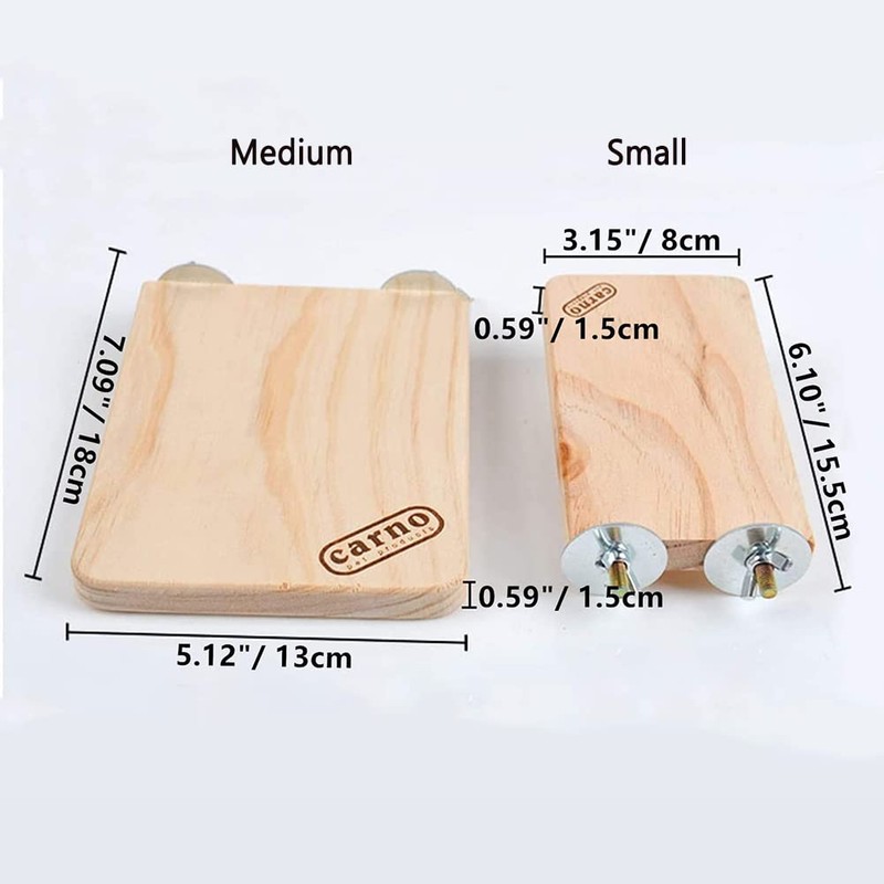 Litewoo Bird Wood Perch Platform Stand Shelf for Birds Budgie