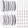 SOFPLATE 12 Rolls 32M/105 Feets Cable Chain Roll Silver Paper