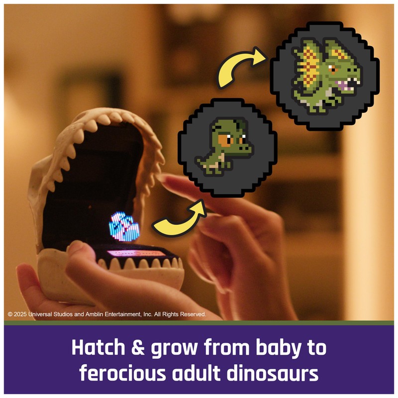 BITZEE, Jurassic World Interactive Dinosaur Toy with 25 Dinosaurs Inside,
