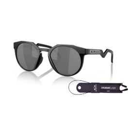 Oakley OO9242 924201 52MM Matte Black/Prizm Black Round Sunglasses for Men + BUNDLE With Designer iWear Complimentary Eyewear Kit