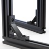 10Sets Black Strong Support Corner Brackets,Heavy Duty Corner Brackets for